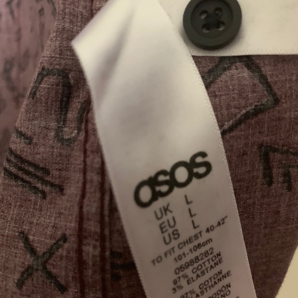 🎉HP🎉 ASOS Short Sleeve Button-Up w/ Retro Design - Picture 6 of 6